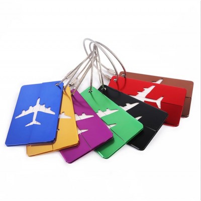 Aluminum alloy aircraft metal tag  tag luggage tag external travel identification label