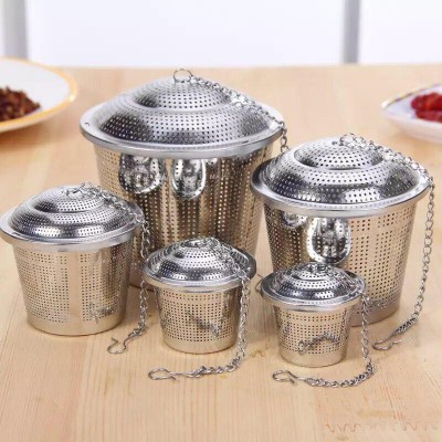 stainless steel tea infuser in fine mesh tea ball strainer